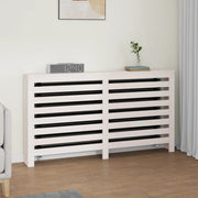 radiatorskjuler 153x19x84 cm massivt fyrretræ hvid
