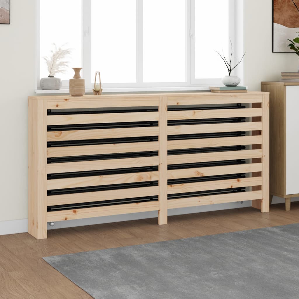 radiatorskjuler 169x19x84 cm massivt fyrretræ