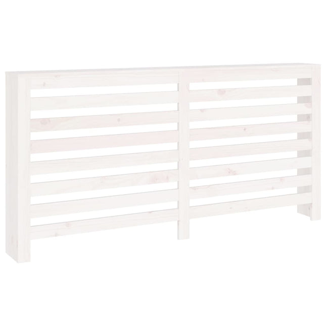 radiatorskjuler 169x19x84 cm massivt fyrretræ hvid