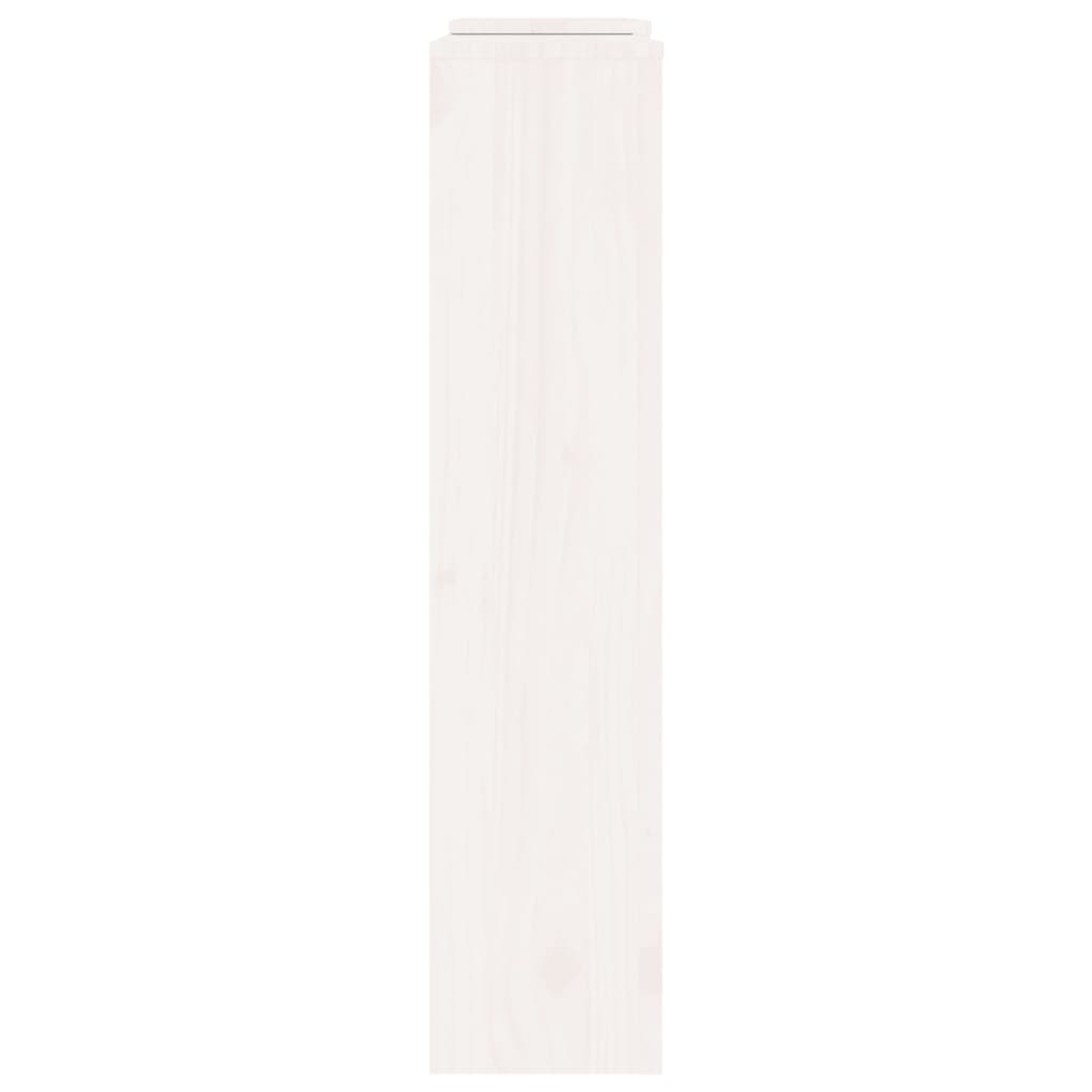radiatorskjuler 210x21x85 cm massivt fyrretræ hvid