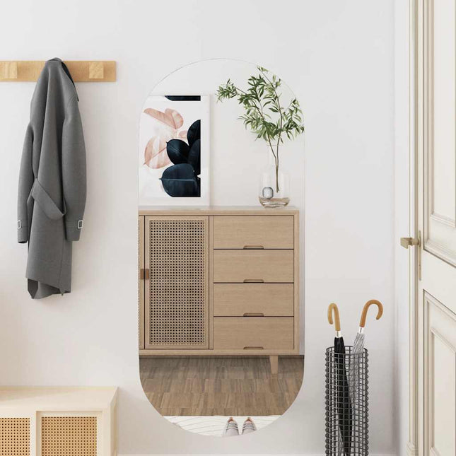vægspejl 40x90 cm ovalt glas