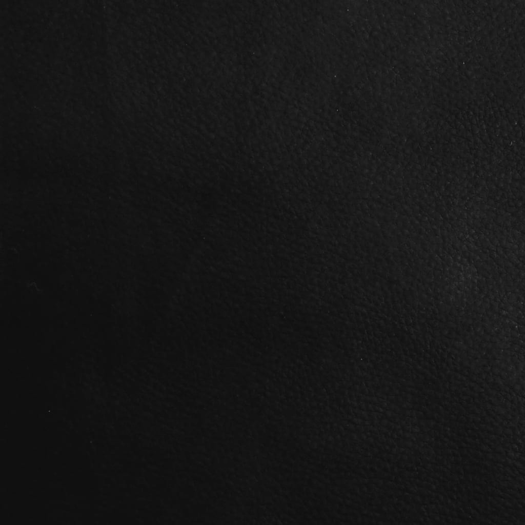 eldrevet lænestol kunstlæder sort