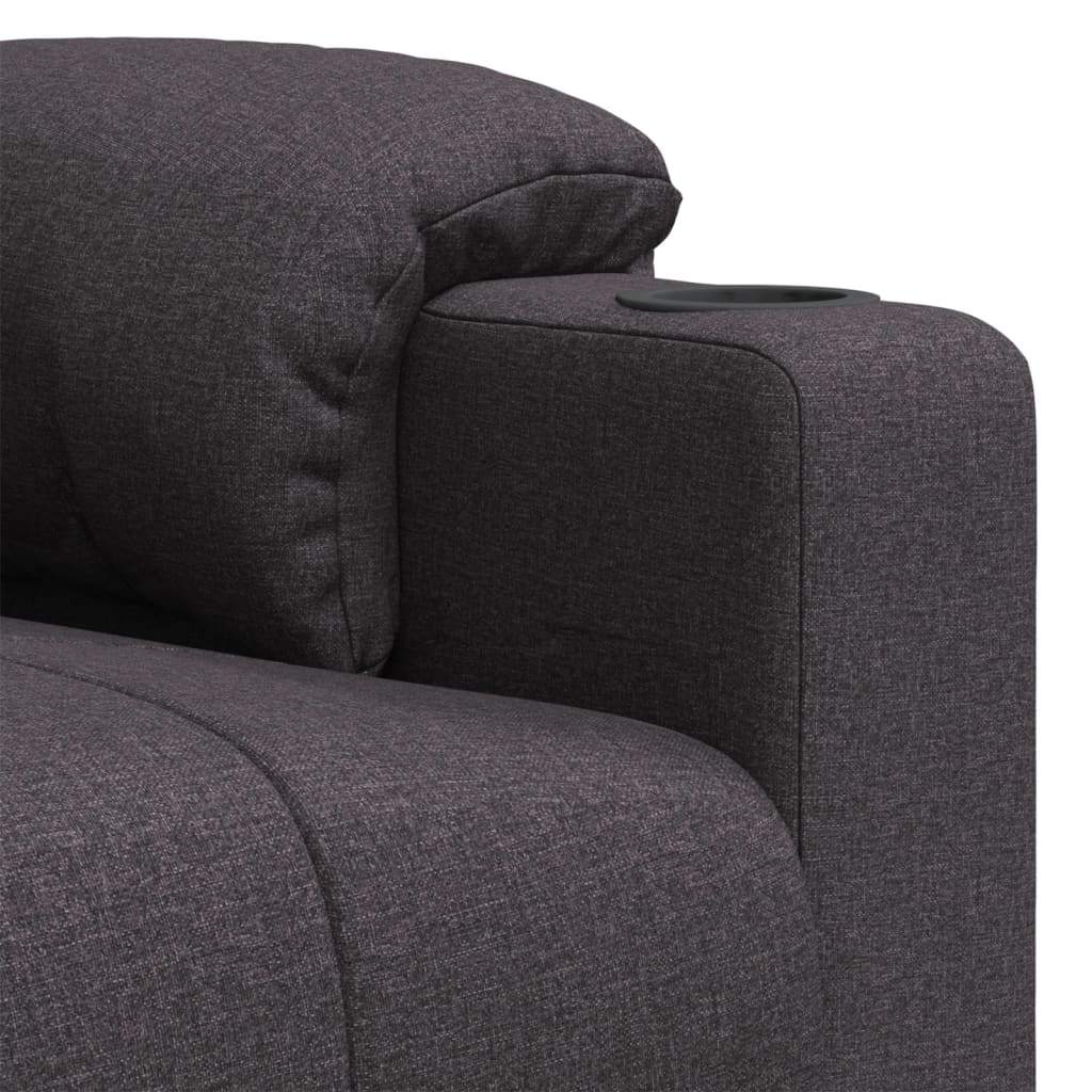 eldrevet massagestol stof mørkebrun