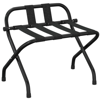 kuffertstativ med ryglæn 56x39x52 cm sort