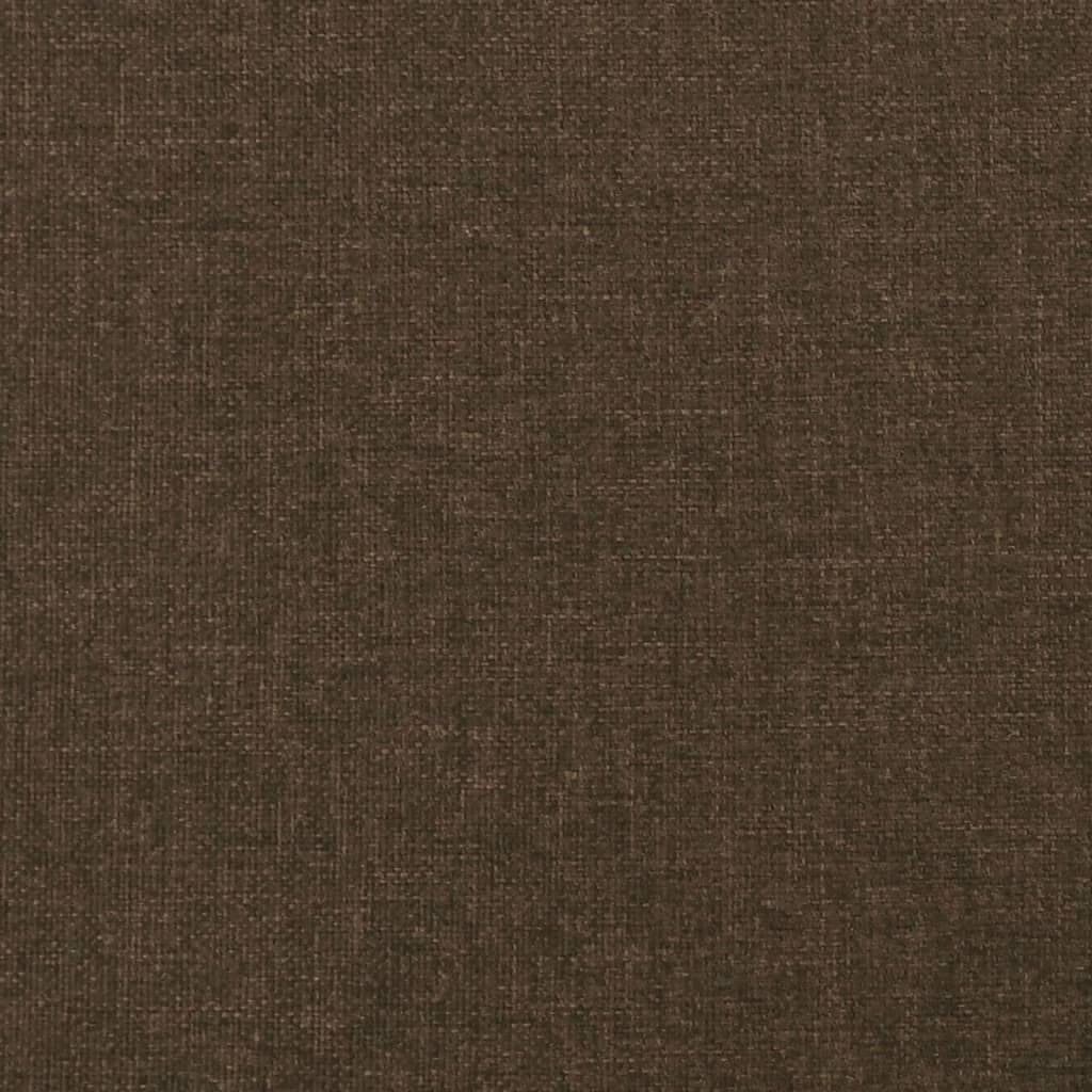 kontinentalseng med madras 90x200 cm stof mørkebrun