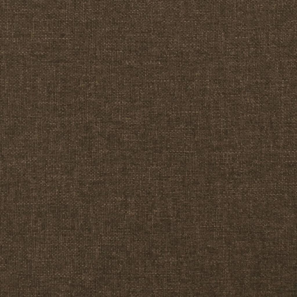 kontinentalseng med madras 100x200 cm stof mørkebrun