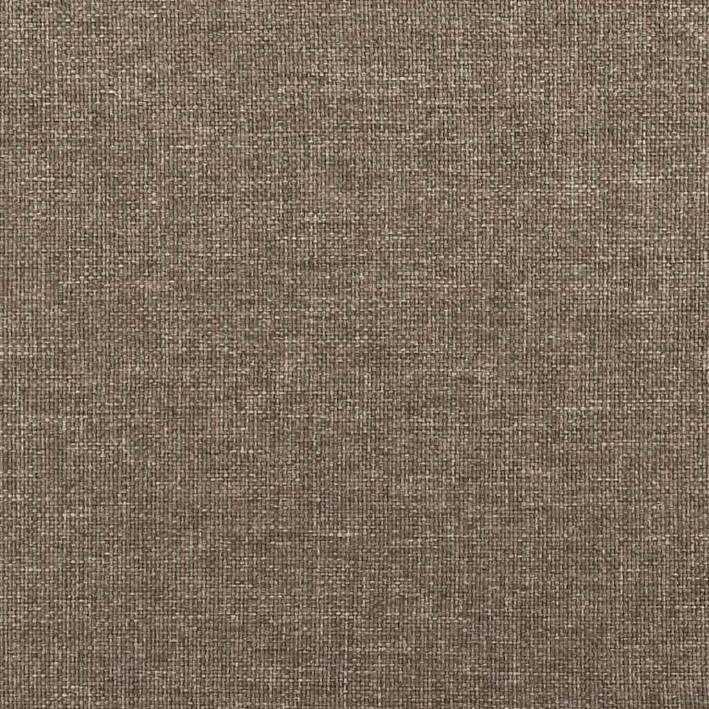 kontinentalseng med madras 90x190 cm stof gråbrun