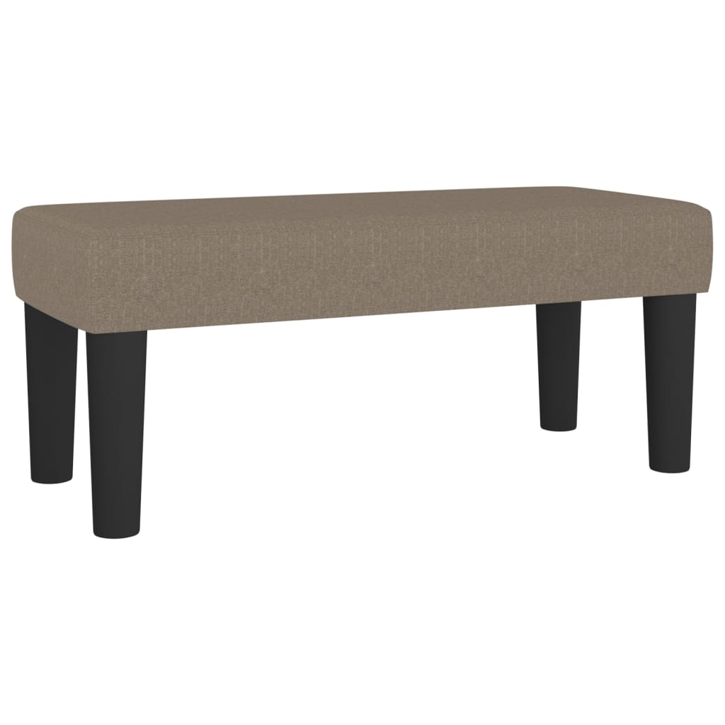 kontinentalseng med madras 90x200 cm stof gråbrun