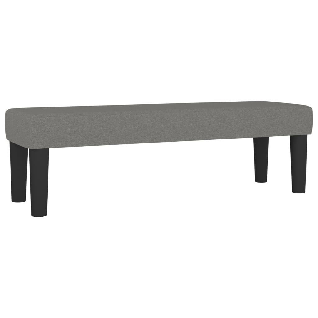 kontinentalseng med madras 200x200 cm stof mørkegrå