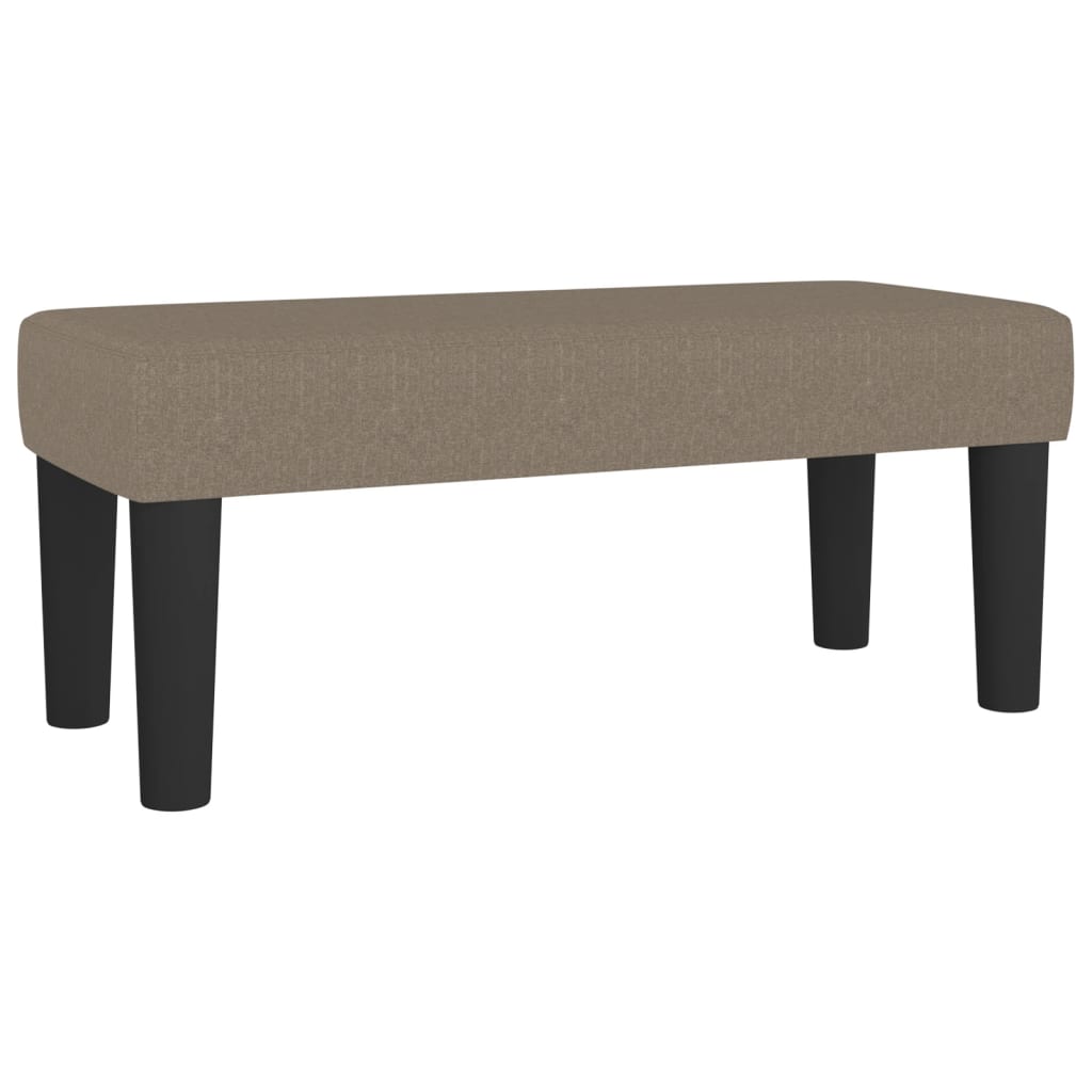 kontinentalseng med madras 90x190 cm stof gråbrun