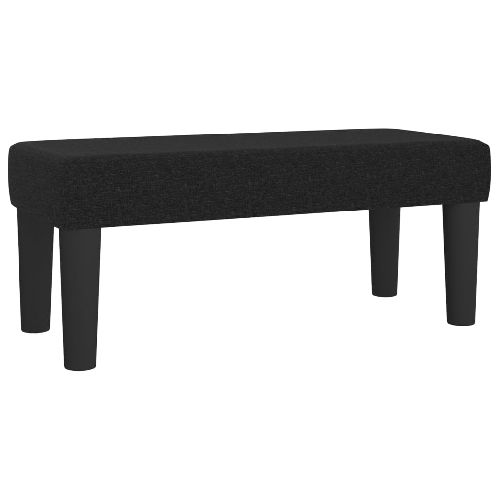 kontinentalseng med madras 80x200 cm stof sort
