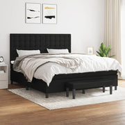 kontinentalseng med madras 180x200 cm stof sort
