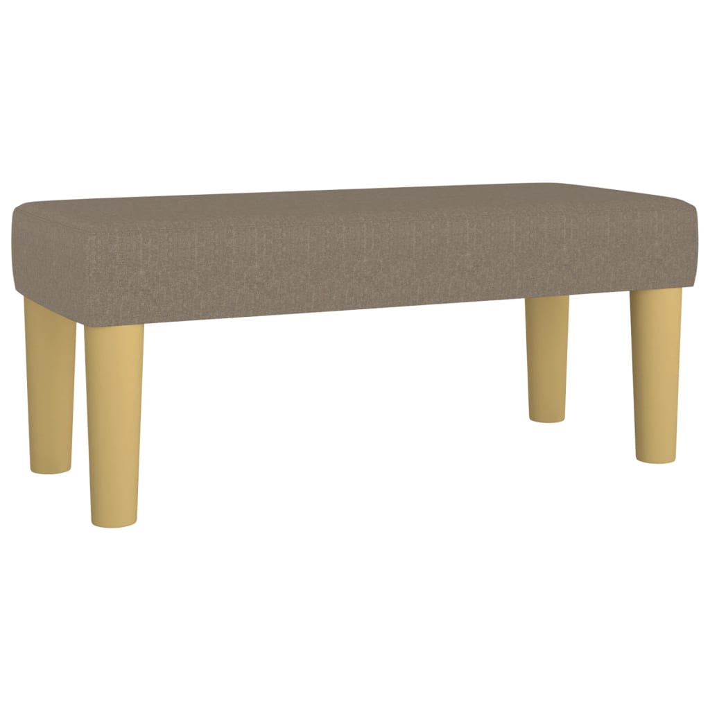 kontinentalseng med madras 90x190 cm stof gråbrun