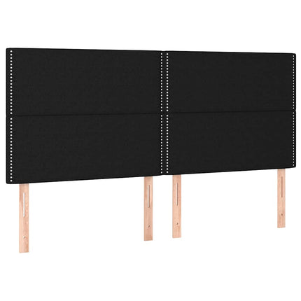 kontinentalseng med madras 160x200 cm stof sort