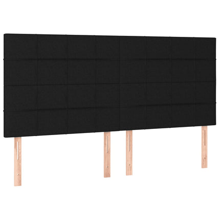 kontinentalseng med madras 180x200 cm stof sort