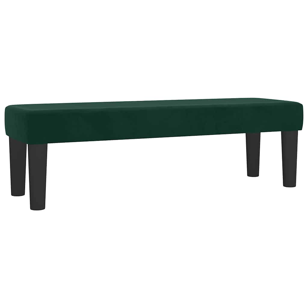 kontinentalseng med madras 200x200 cm fløjl mørkegrøn