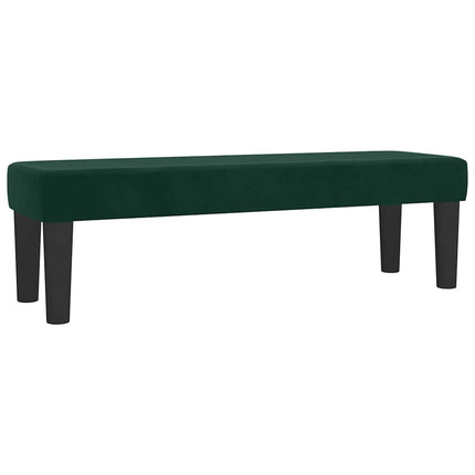 kontinentalseng med madras 140x190 cm fløjl mørkegrøn