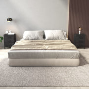 sengeborde 2 stk. 40x30x55 cm massivt fyrretræ sort