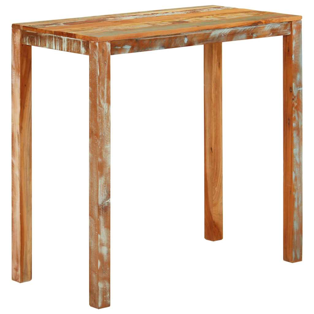 barbord 112x55x108 cm massivt genbrugstræ billede