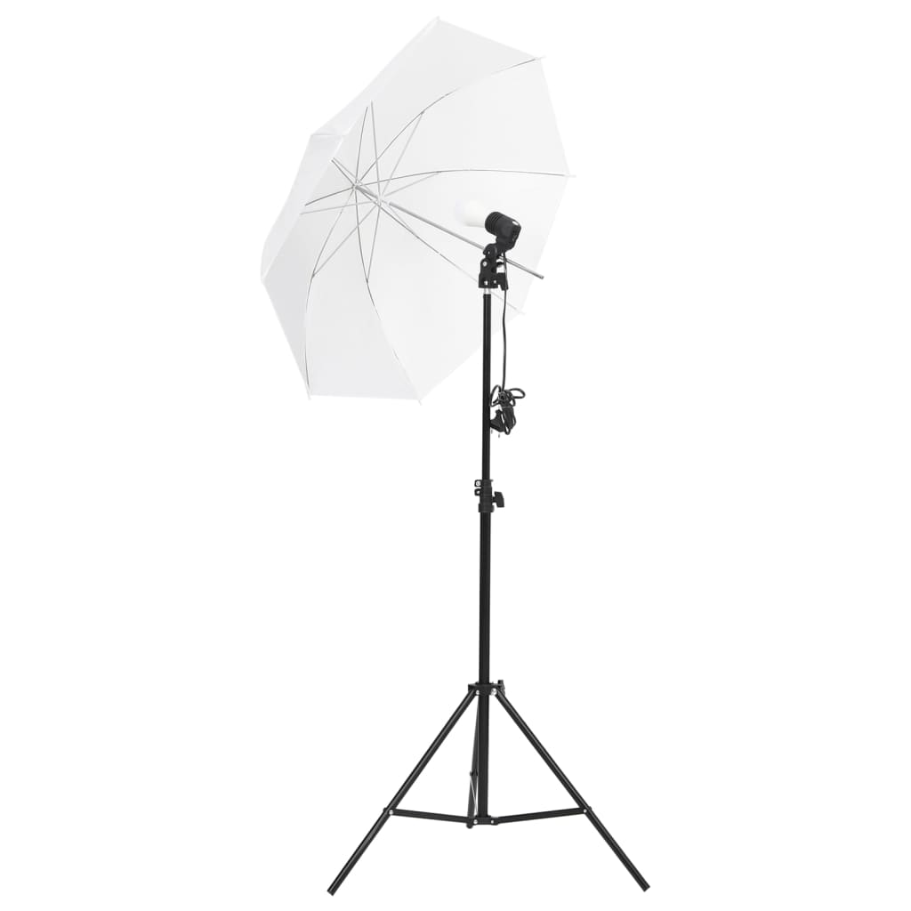 fotostudiesæt med lampesæt + fotobaggrund og reflektor