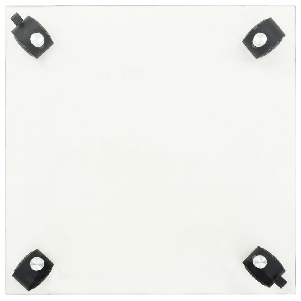 plantevogne 4 stk. 35x35 cm firkantet hærdet glas