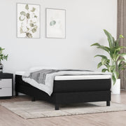 kontinentalseng med madras 80x200 cm stof sort