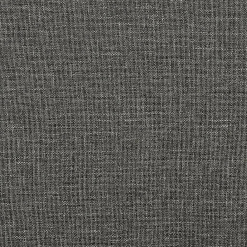 kontinentalseng med madras 100x200 cm stof mørkegrå