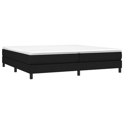 kontinentalseng med madras 200x200 cm stof sort