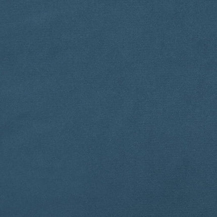 kontinentalseng 120x200 cm fløjl mørkeblå