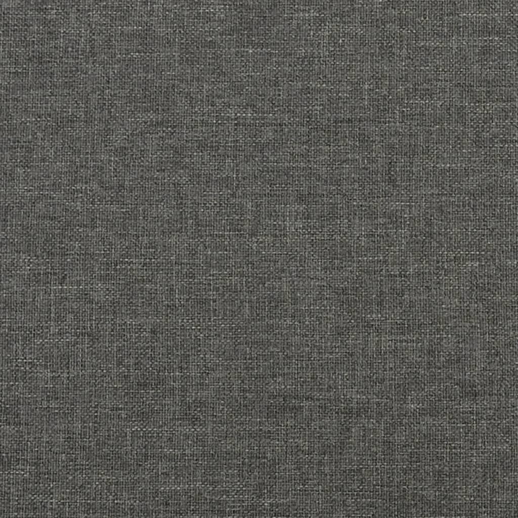 kontinentalseng med madras 100x200 cm stof mørkegrå
