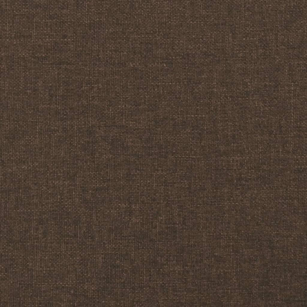 kontinentalseng med madras 180x200 cm stof mørkebrun