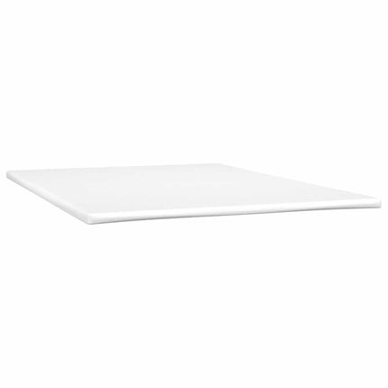 kontinentalseng 180x200 cm kunstlæder cappuccinofarvet