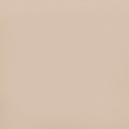 kontinentalseng 180x200 cm kunstlæder cappuccinofarvet
