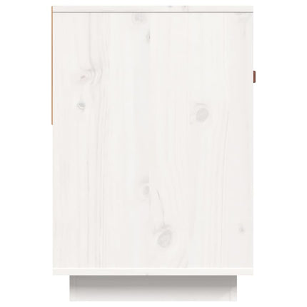 tv-bord 90x40x60 cm massivt fyrretræ hvid