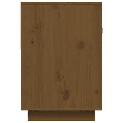 tv-bord 90x40x60 cm massivt fyrretræ gyldenbrun