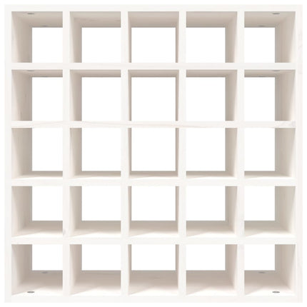 vinskab hvid 56x25x56 cm massivt træ fyrretræ