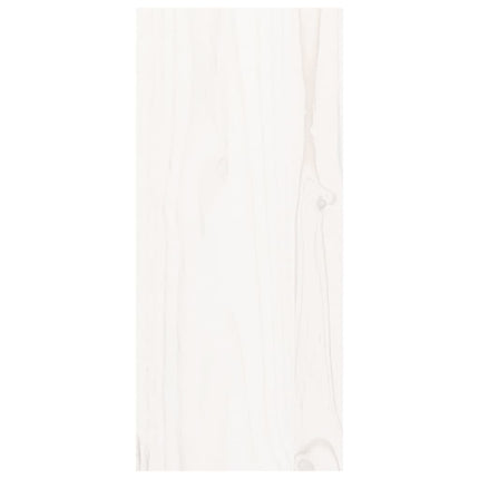 vinskab hvid 56x25x56 cm massivt træ fyrretræ