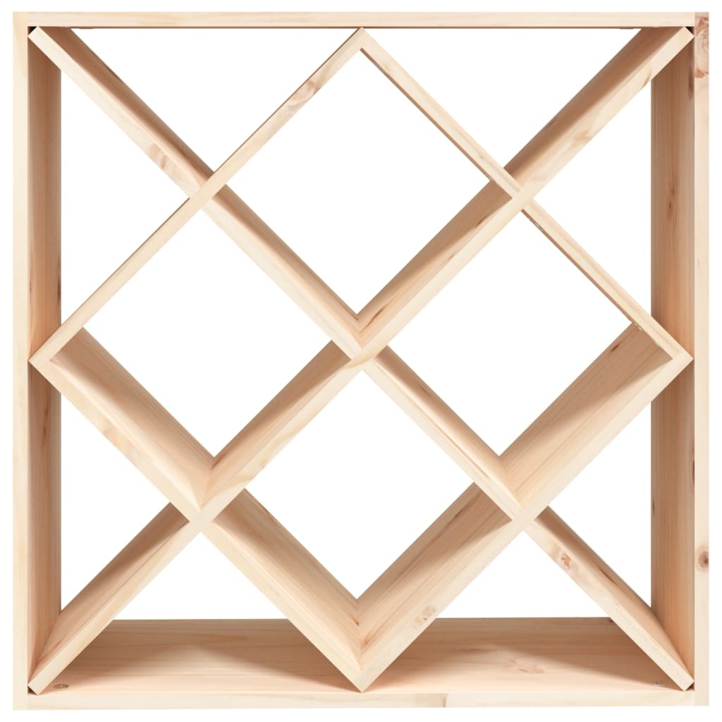 vinreol 62x25x62 cm massivt fyrretræ