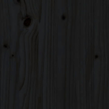 bogreol 80x35x154 cm massivt fyrretræ sort