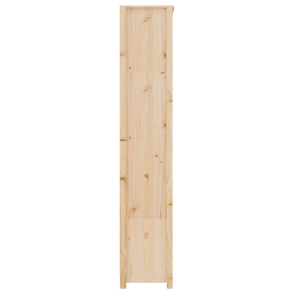 bogreol 80x35x183 cm massivt fyrretræ