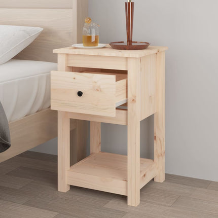 sengeborde 2 stk. 40x35x61,5 cm massivt fyrretræ