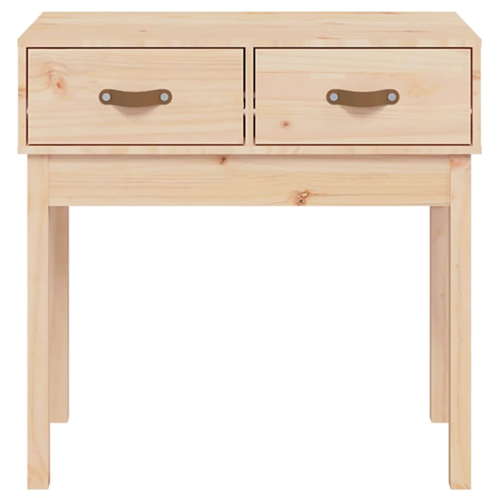 konsolbord 76,5x40x75 cm massivt fyrretræ