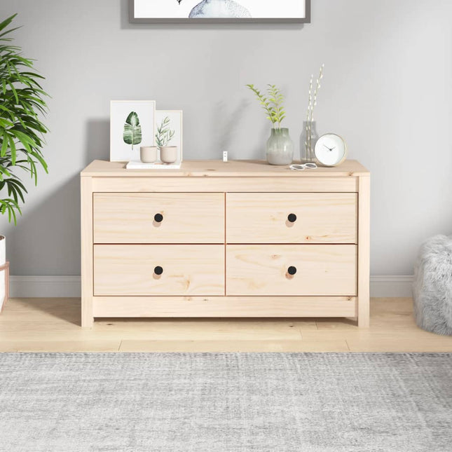 kommode 100x40x54 cm massivt fyrretræ