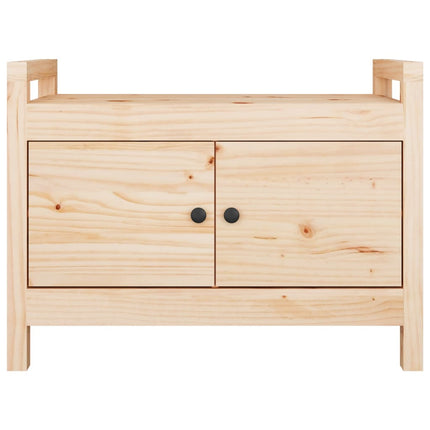entrébænk 80x40x60 cm massivt fyrretræ