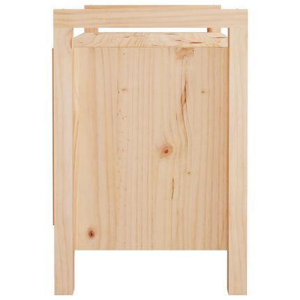 entrébænk 80x40x60 cm massivt fyrretræ