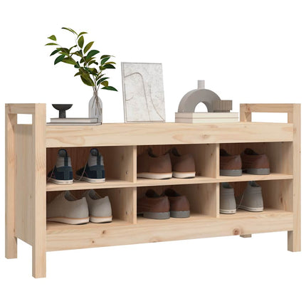 entrébænk 110x40x60 cm massivt fyrretræ