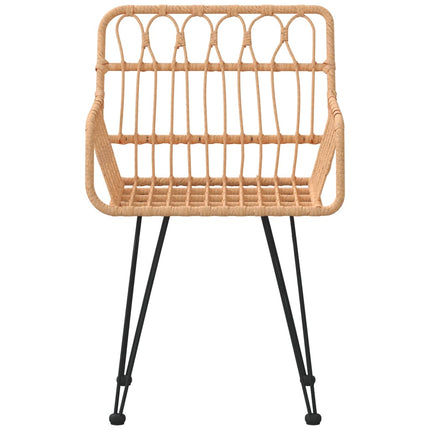 havestole 2 stk. med armlæn 56x64x80 cm polyrattan