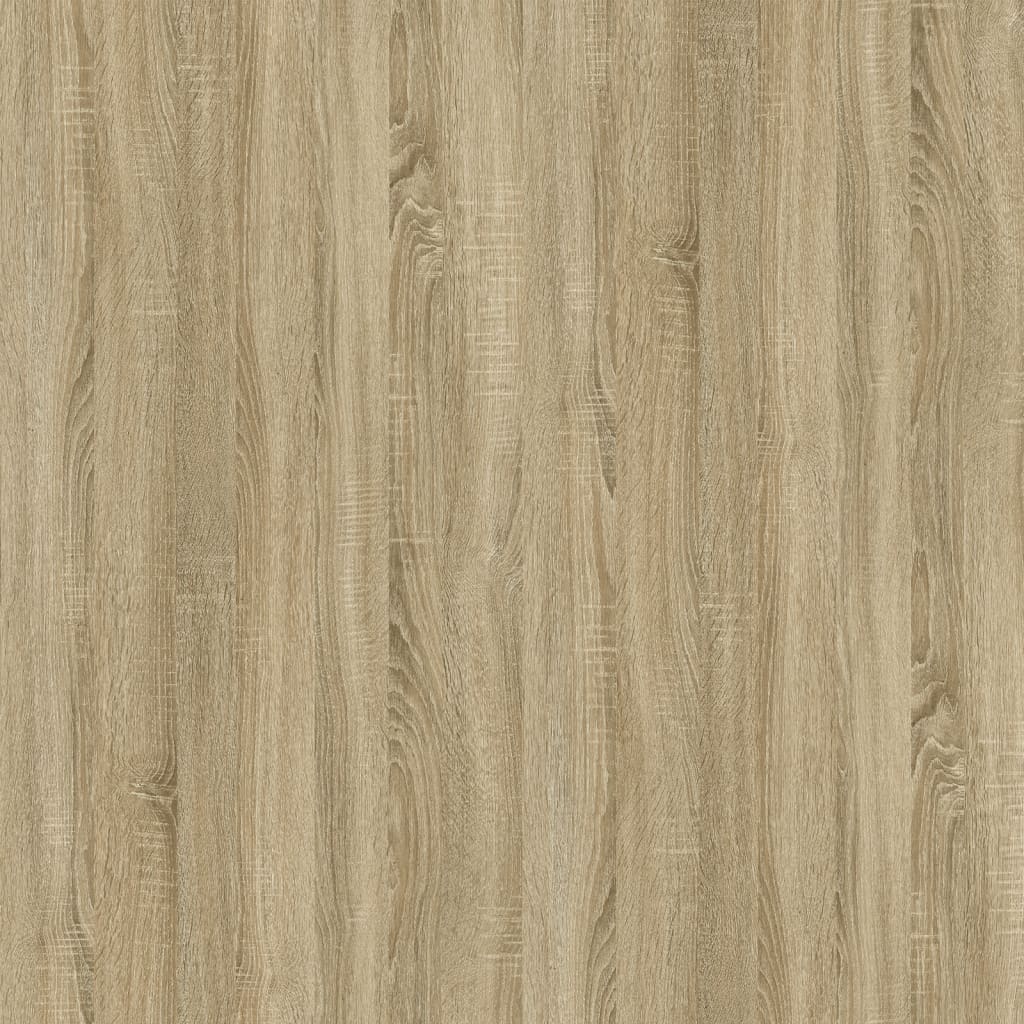 sofabord 80x45x45 cm konstrueret træ og jern sonoma-eg