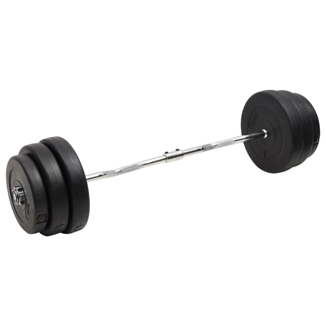 curl-vægtstang med skiver 90 kg