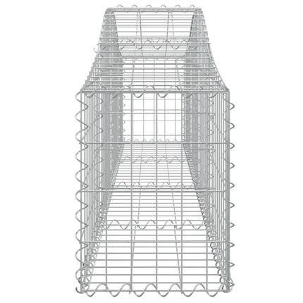 buede gabionkurve 4 stk. 200x30x40/60 cm galvaniseret jern